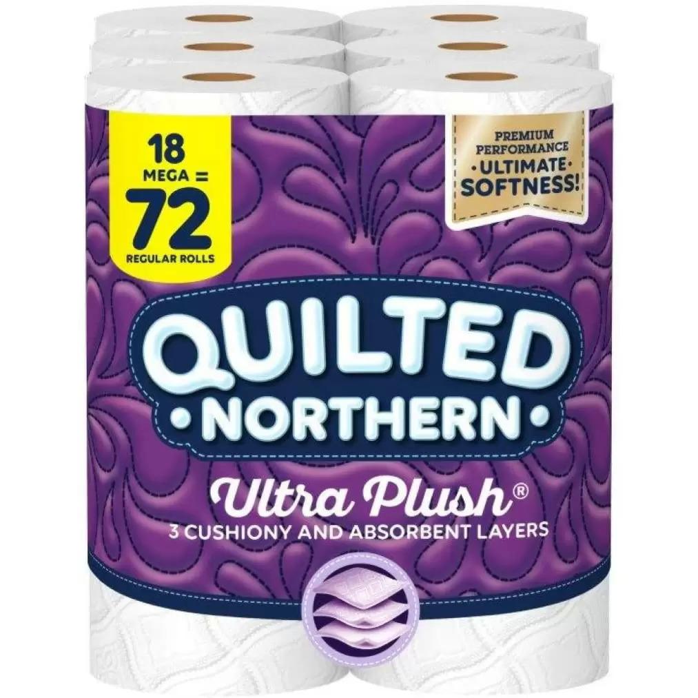 18 Quilted Northern Ultra Plush 3-Ply Toilet Paper Mega Rolls for $13.20 Shipped