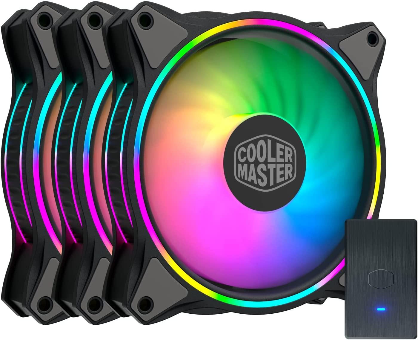 3 Cooler Master MasterFan MF120 Halo Duo-Ring Lighting Fans for $34.68 Shipped