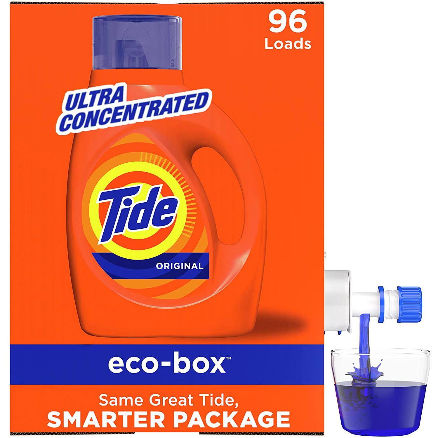 105oz Tide Liquid Laundry Detergent Eco-Box for $14.04 Shipped