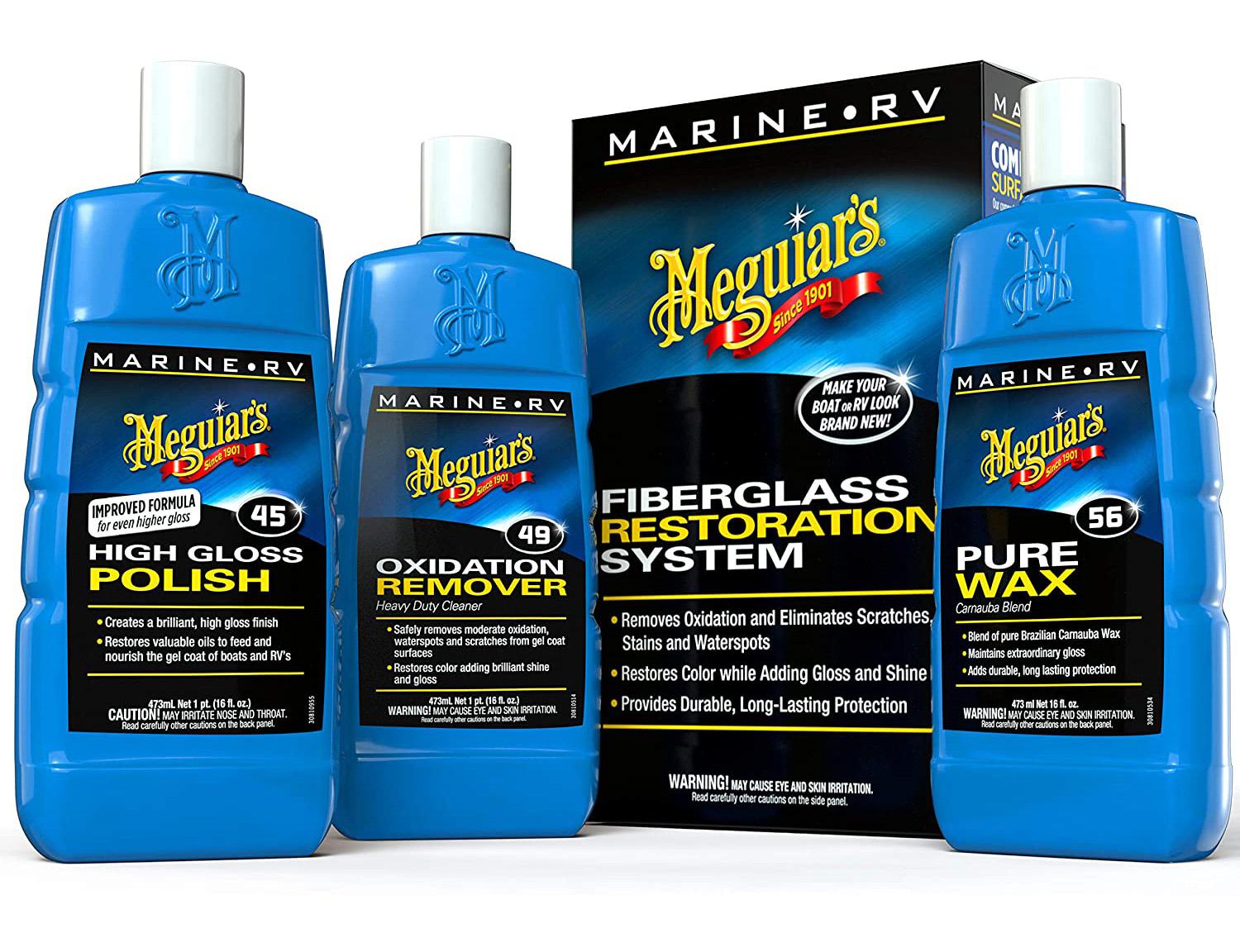Meguiar\'s M4965 Marine RV Fiberglass Restoration System for $17.33