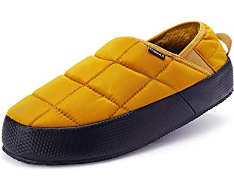 Bronax Mens Arch Support Moc Insulated Traction Mule for $8.10