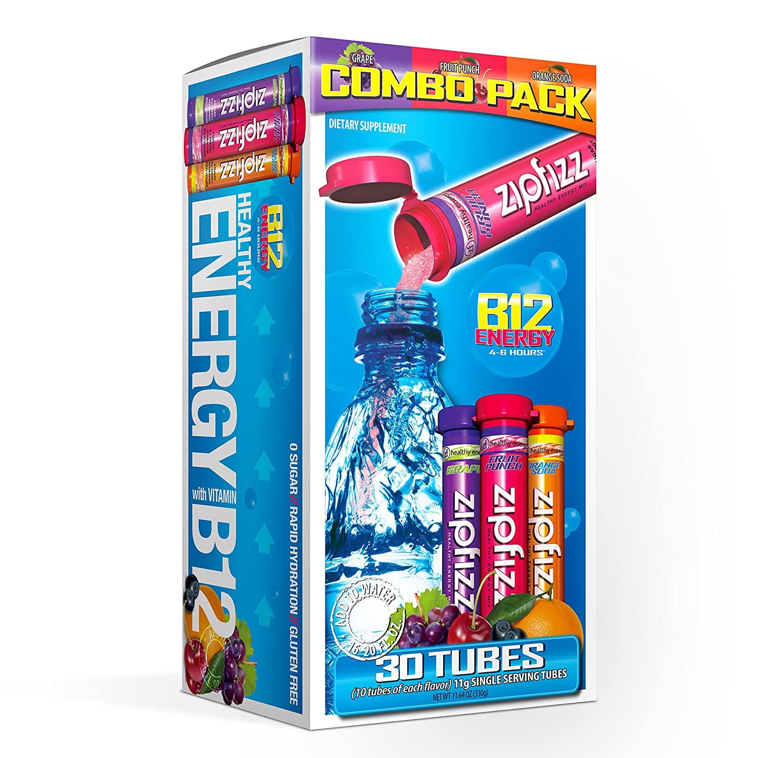 30 Zipfizz Healthy Energy Drink Mix Variety Pack for $20.59 Shipped