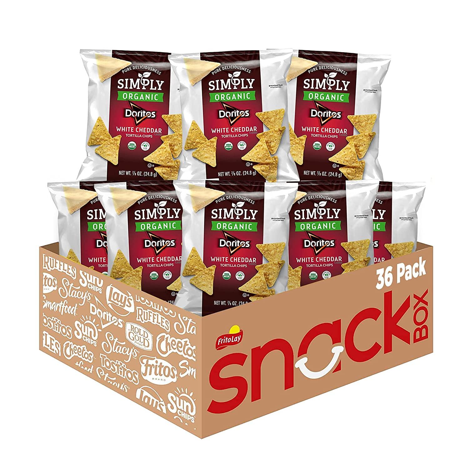 36 Simply Organic Doritos White Cheddar Chips for $13.48