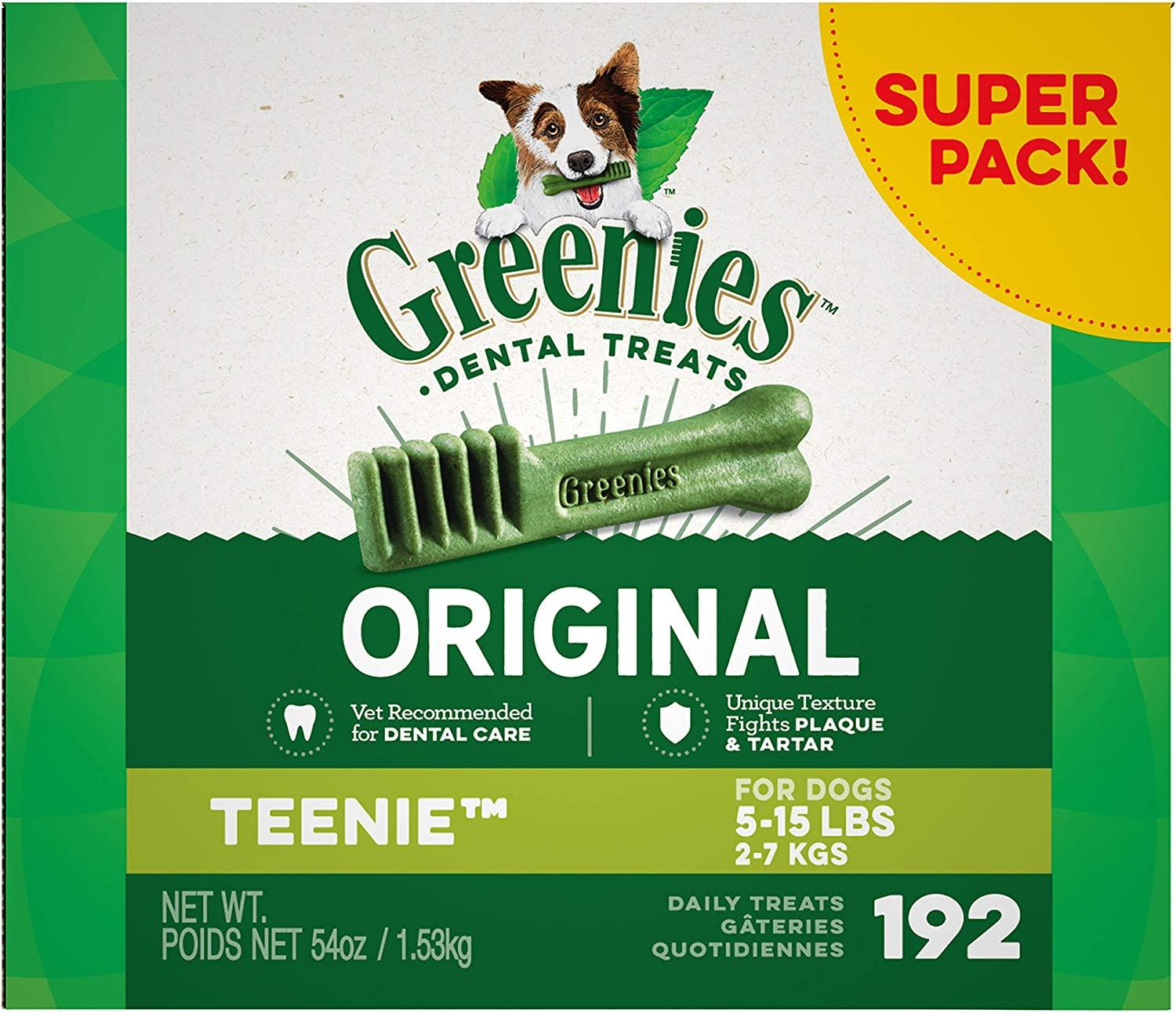 192 Greenies Original Teenie Natural Dental Dog Treats for $20.94 Shipped