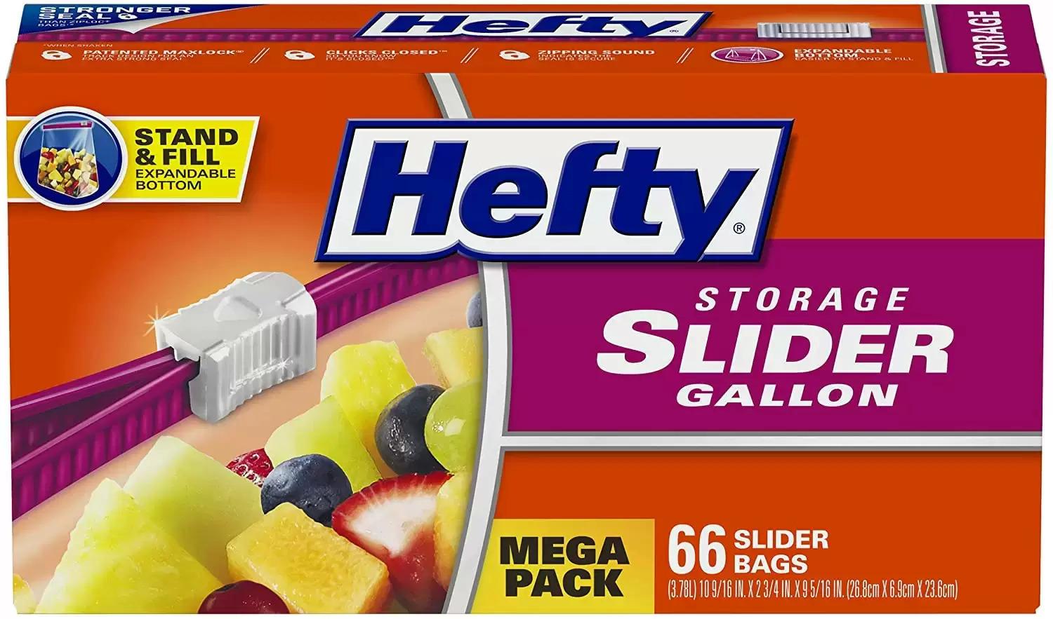 66 Hefty Slider Storage Bags for $5.50 Shipped