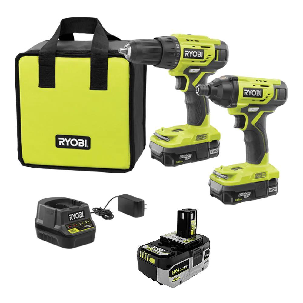 Ryobi ONE+ 18V Cordless 2-Tool Combo Kit for $99 Shipped