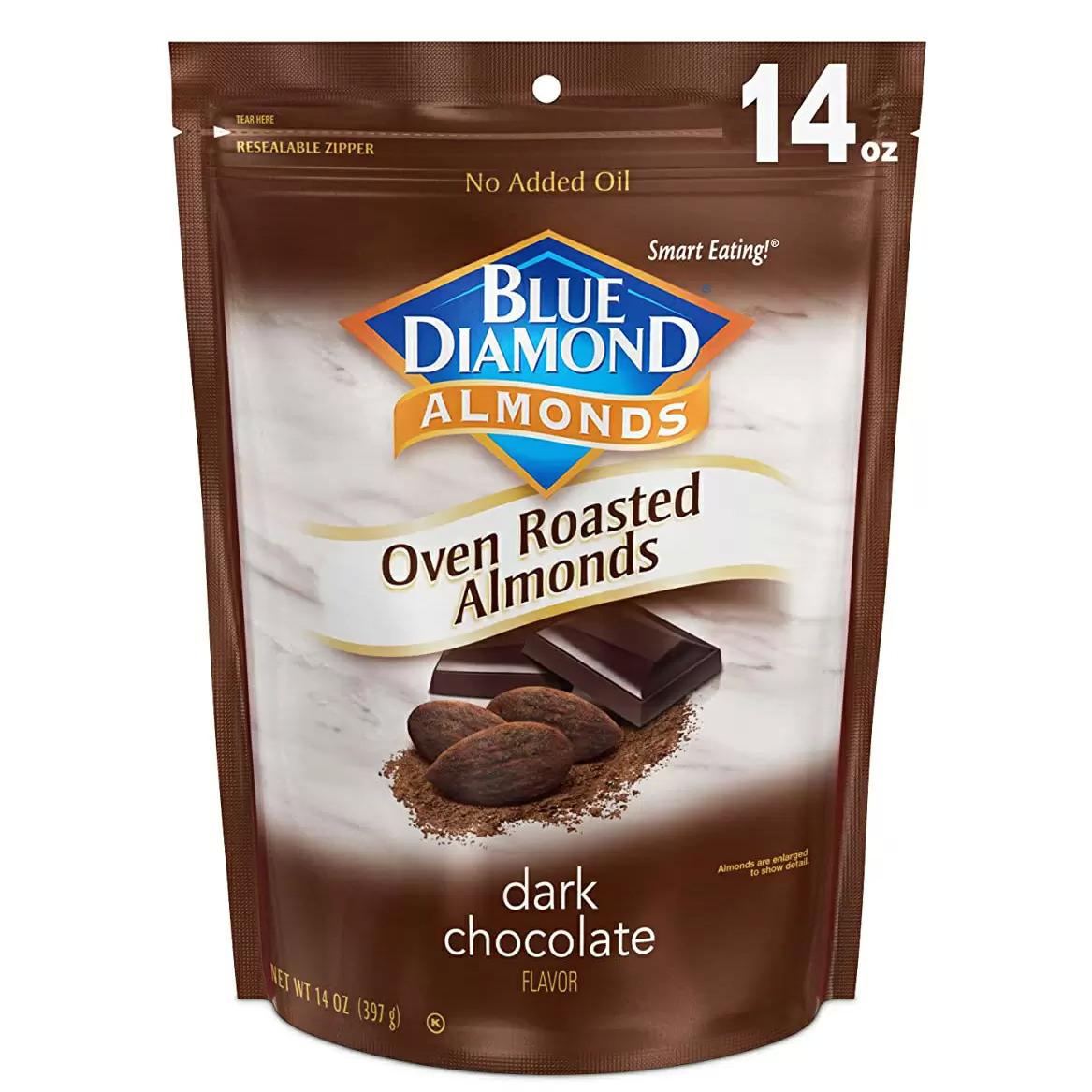 Blue Diamond Almonds Oven Roasted Dark Chocolate for $5.69 Shipped