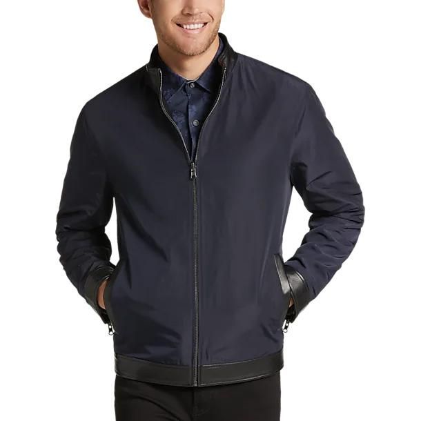 Pronto Uomo Modern Fit Reversible Lambskin Leather Jacket for $99.99 Shipped