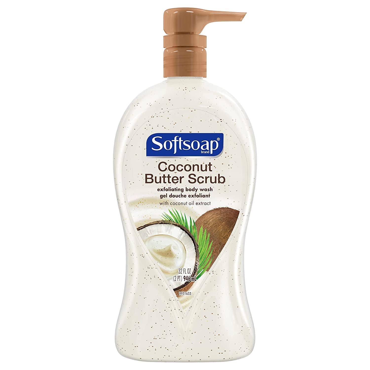 Softsoap Coconut Butter Scrub Exfoliating Body Wash for $3.50 Shipped