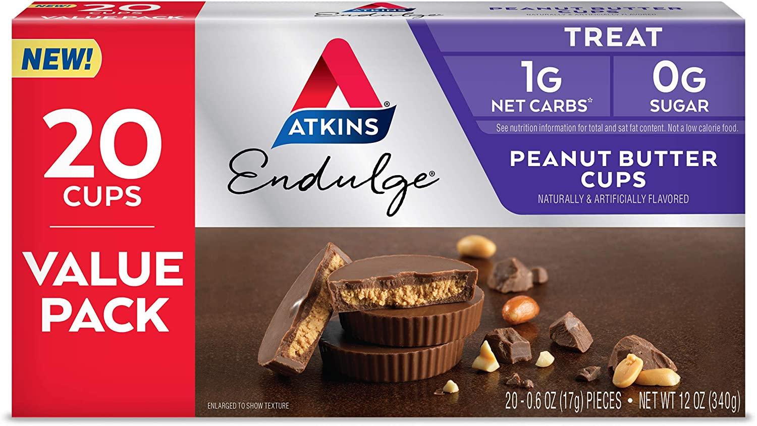 20 Atkins Endulge Treat Peanut Butter Cups for $7.47 Shipped