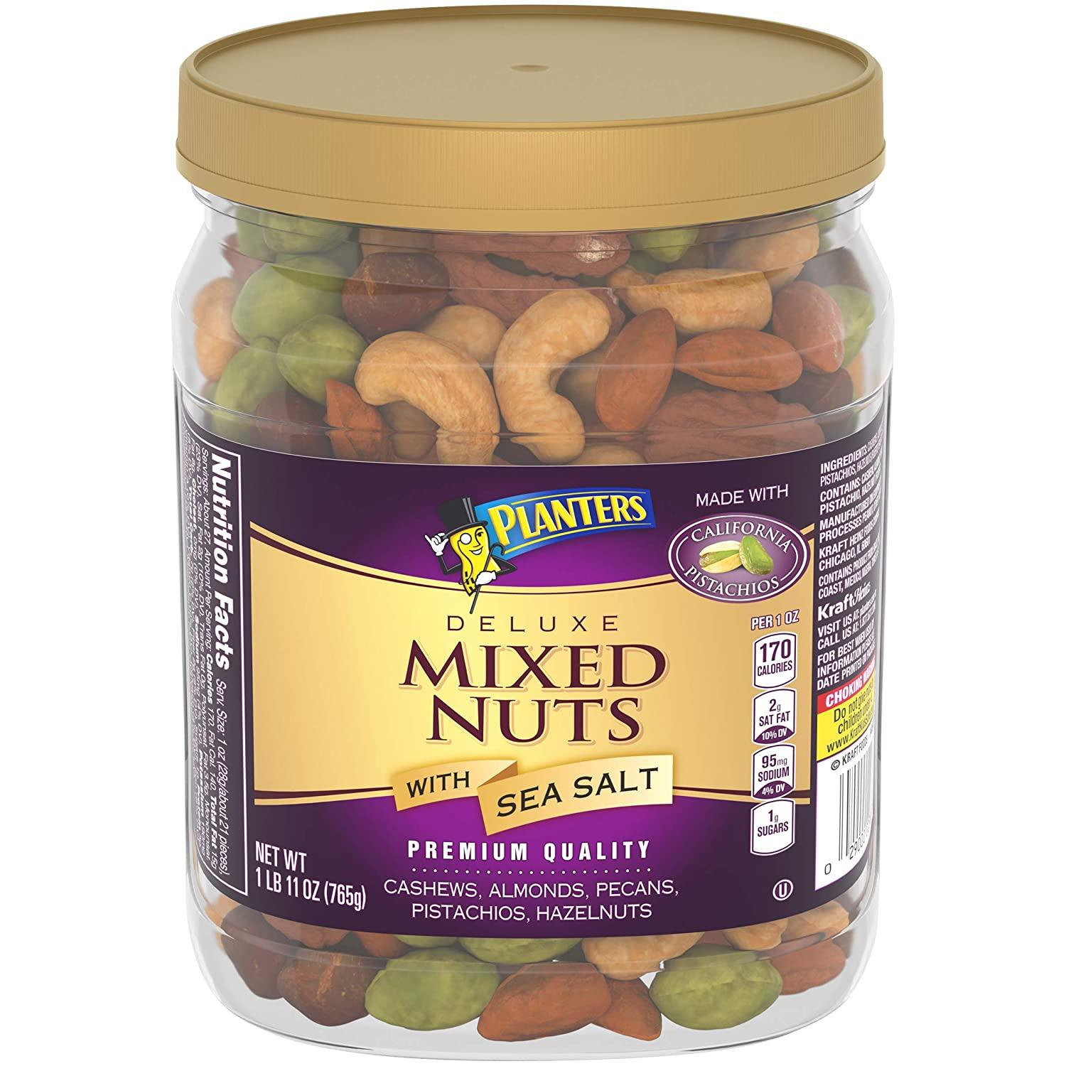 Planters Deluxe Mixed Nuts with Sea Salt for $11.24 Shipped