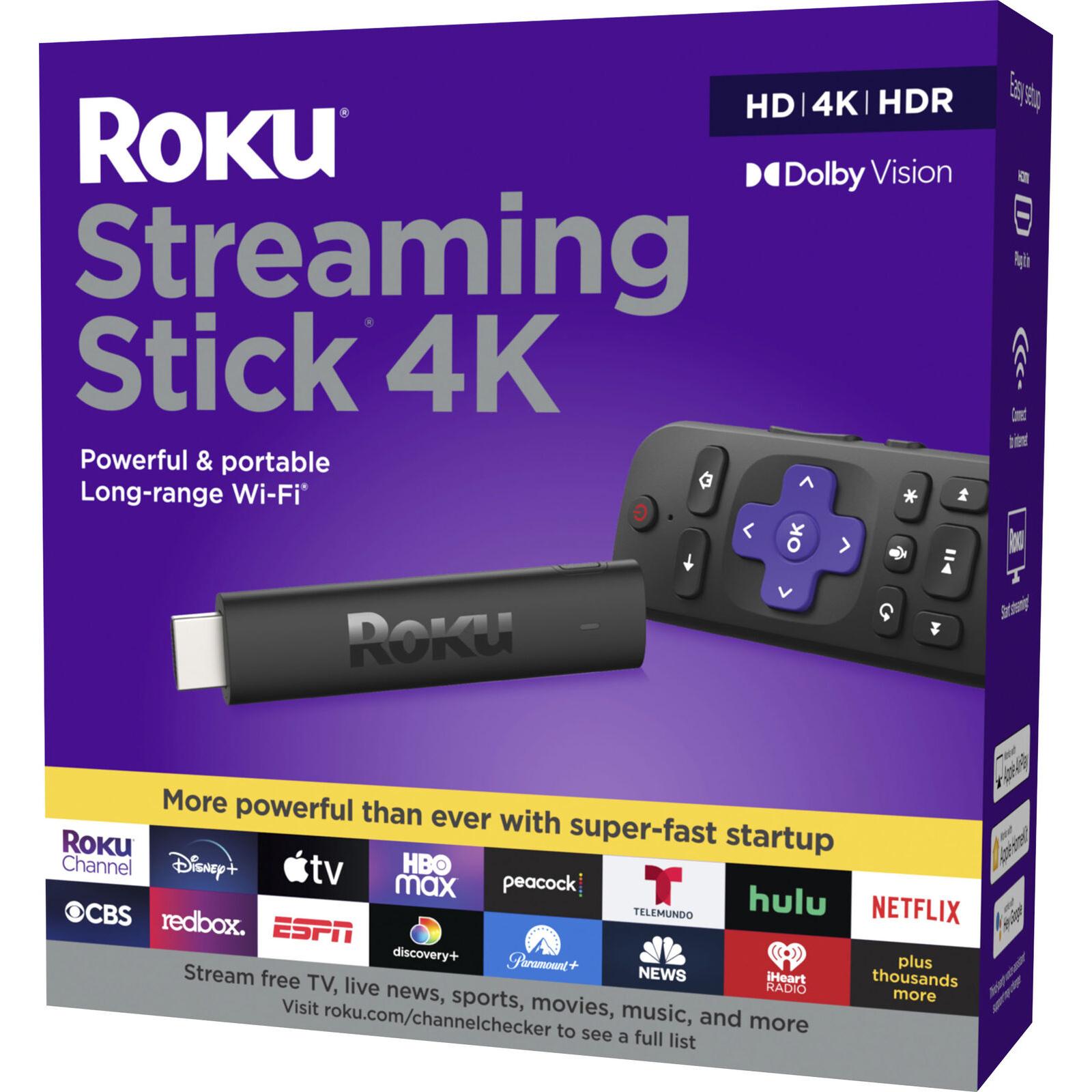 Roku Streaming Stick 4K 2021 Dolby Vision HDR Media Player for $29.99 Shipped