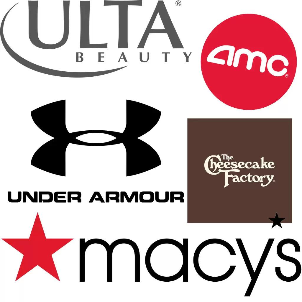 Macys Ulta Under Armour AMC Cheesecake Factory Gift Card 13.1% Off
