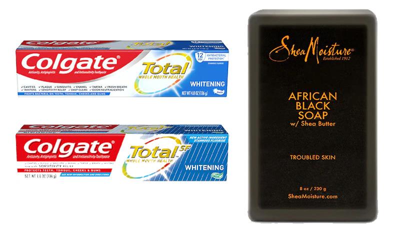 2 Colgate Total Toothpastes with Sheamoisture Soap for $4.67