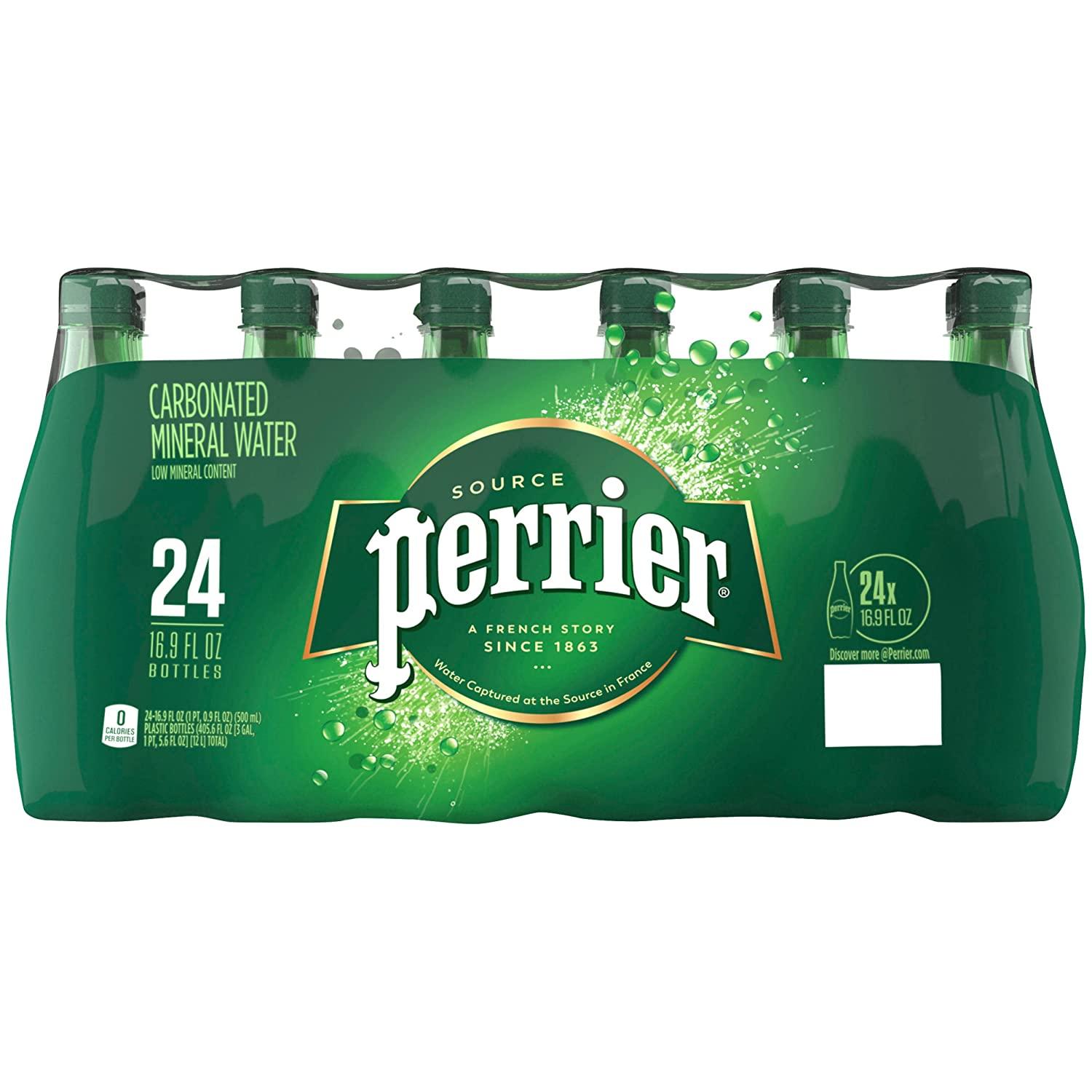 24 Perrier Carbonated Mineral Water for $13.51 Shipped
