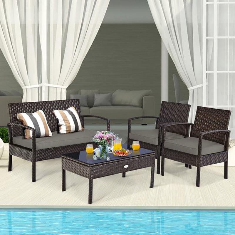 Costway Patio Rattan Wicker Furniture Set for $189.99 Shipped