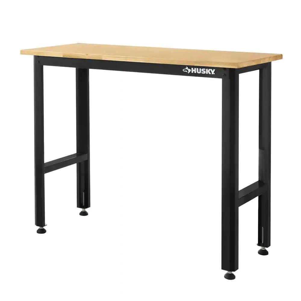 4ft Husky Solid Wood Top Workbench for $83.97 Shipped