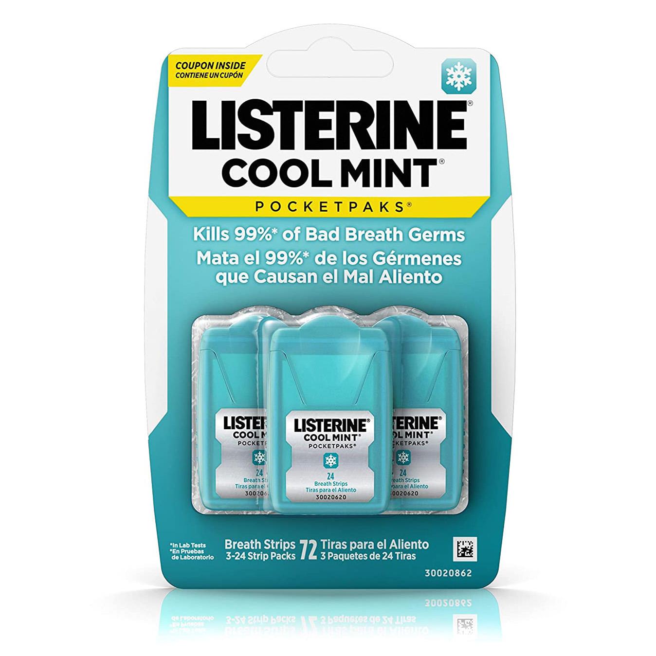 Listerine Pocketpaks Cool Mint Breath Strips for $2.52 Shipped