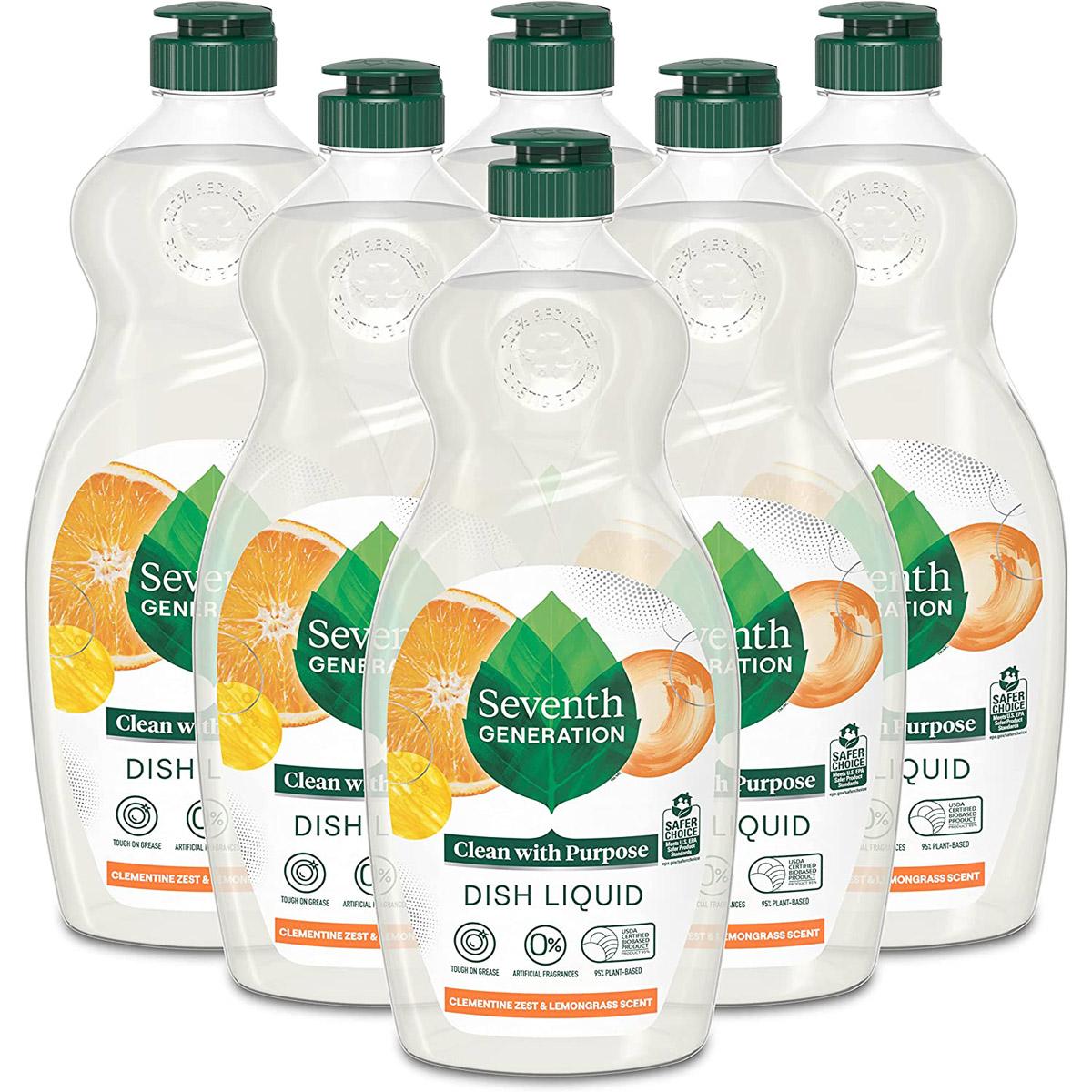Seventh Generation Clementine Zest Dish Soap Liquid for $11.27 Shipped
