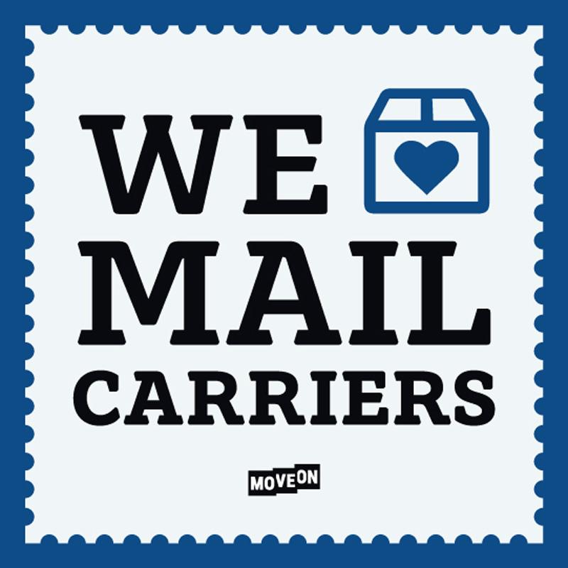 We Love Mail Carriers Sticker for Free