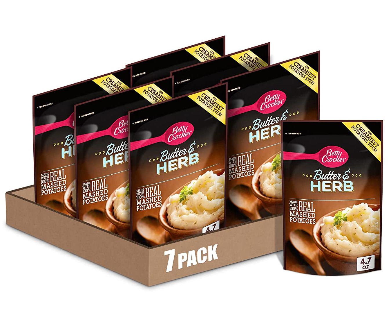 Betty Crocker Homestyle Butter and Herb Instant Mashed Potatoes for $5.25 Shipped