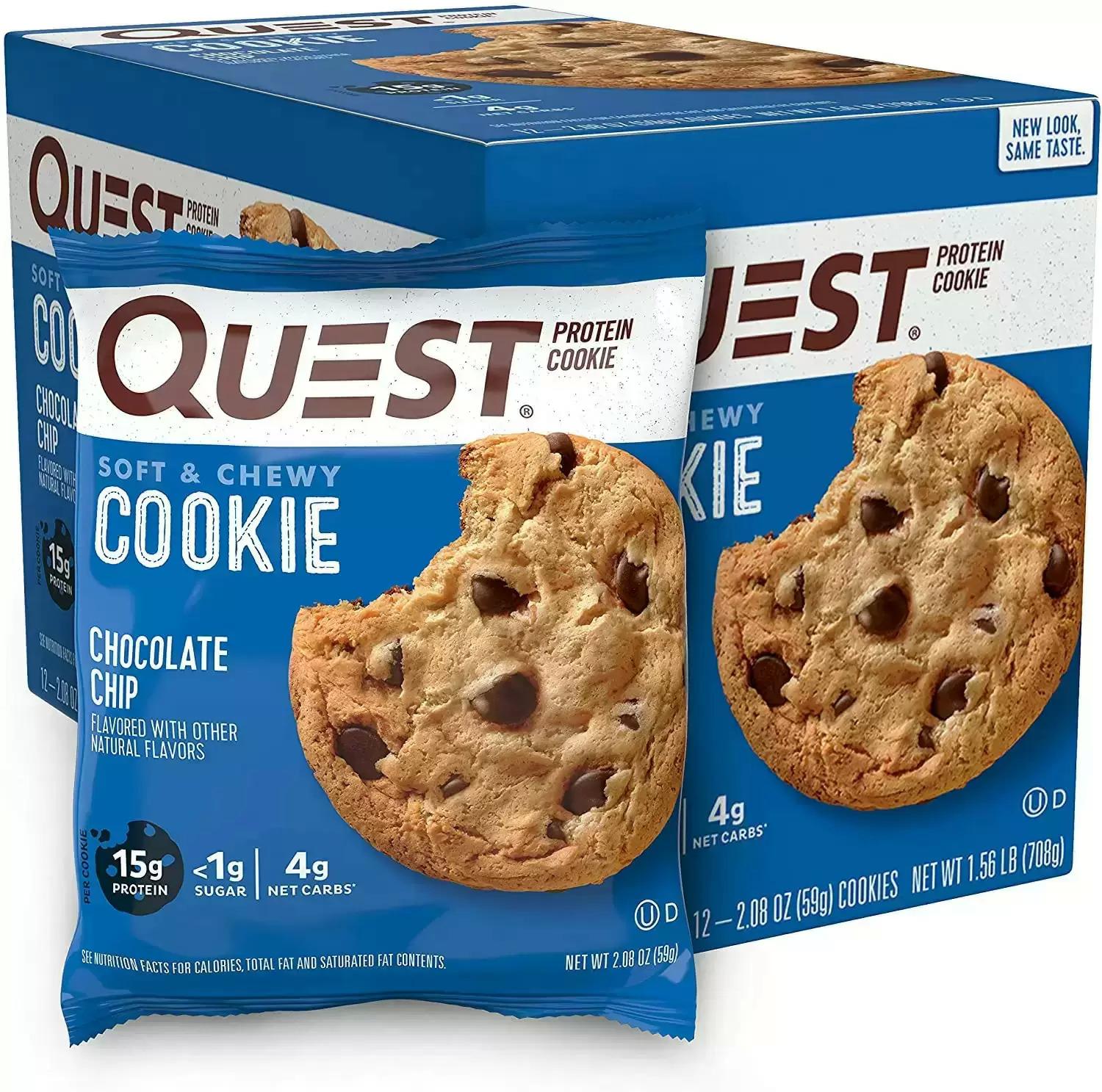 12 Quest Nutrition Chocolate Chip Protein Cookies for $12.83 Shipped