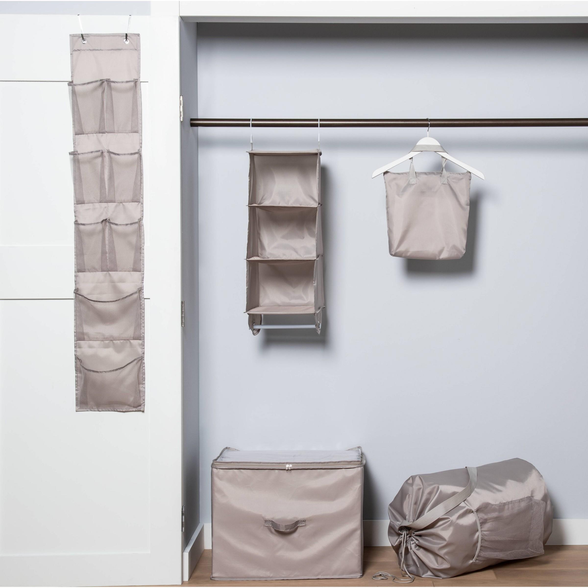 5-Piece Room Essentials Hanging Closet Organizers for $10