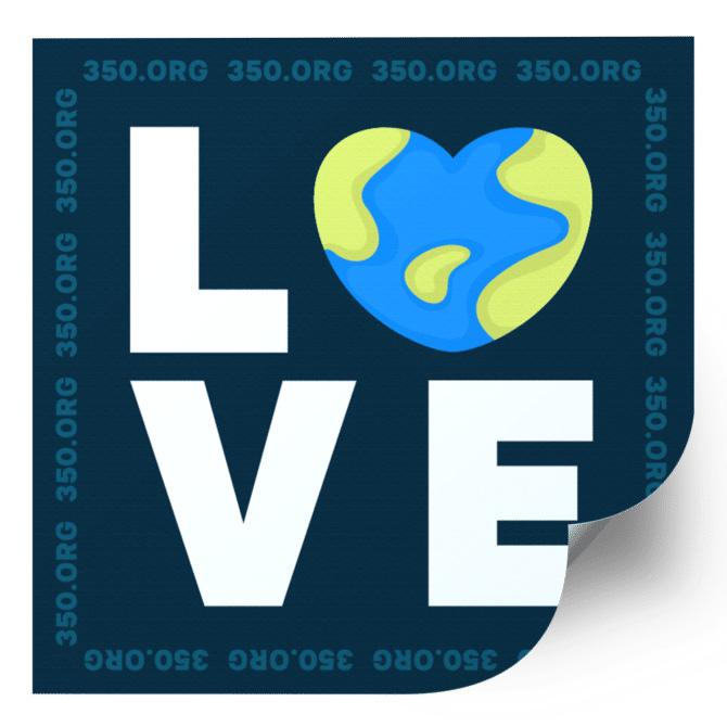 Love Earth Sticker for Free