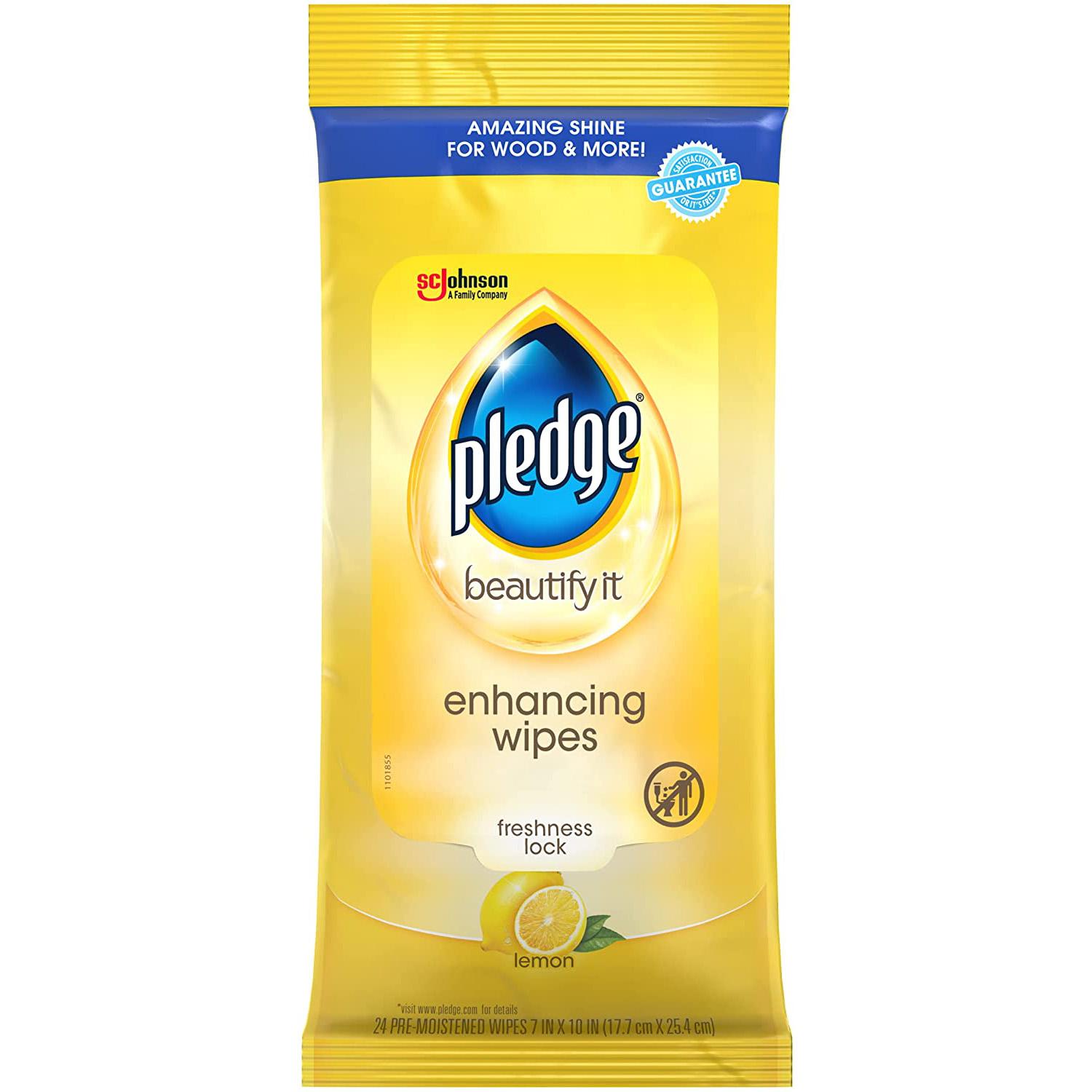 24 Pledge Multi-Surface Furniture Polish Wipes for $4.27 Shipped