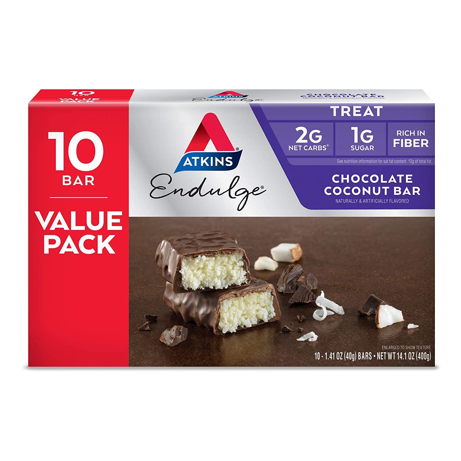 10 Atkins Endulge Treat Chocolate Coconut Bar for $7.90 Shipped