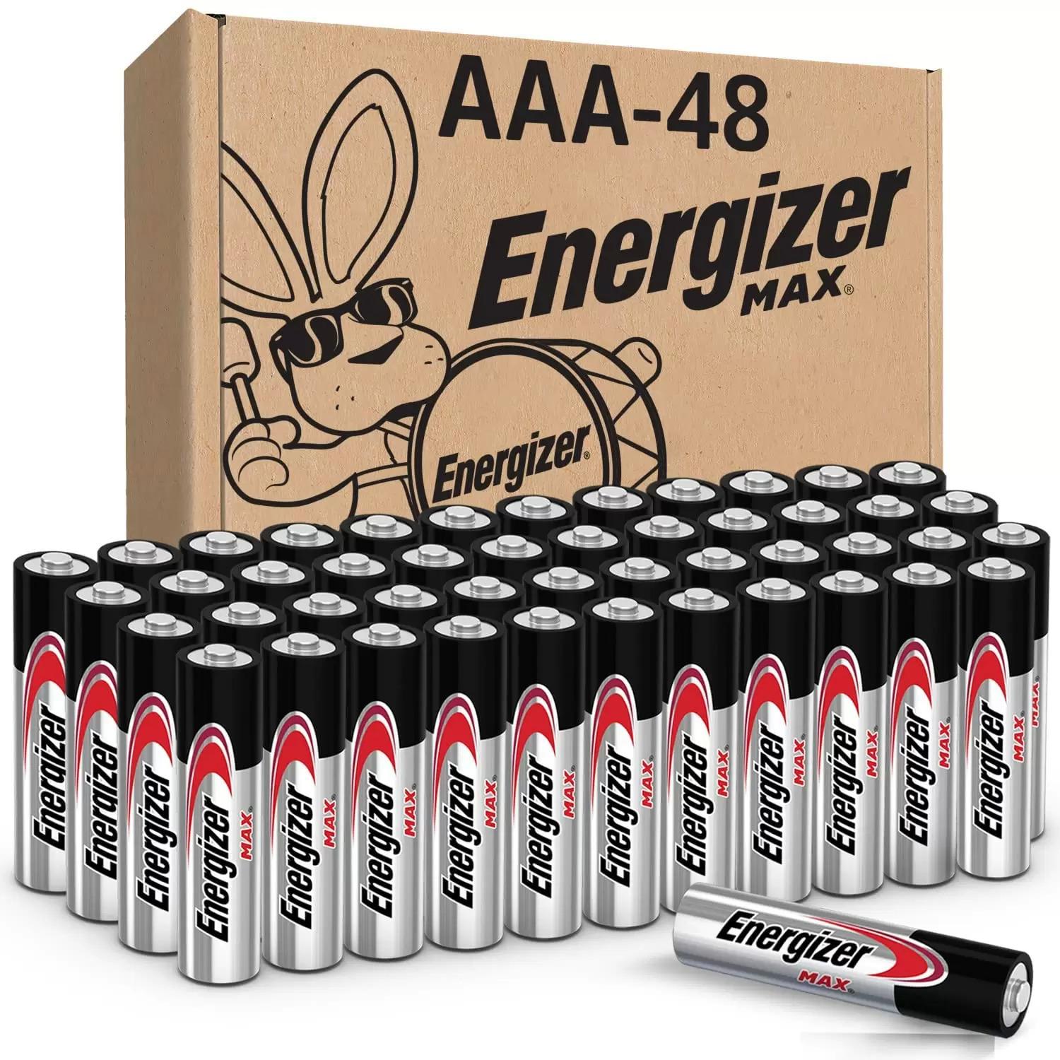 48 Energizer Max AAA Alkaline Batteries for $15.37 Shipped