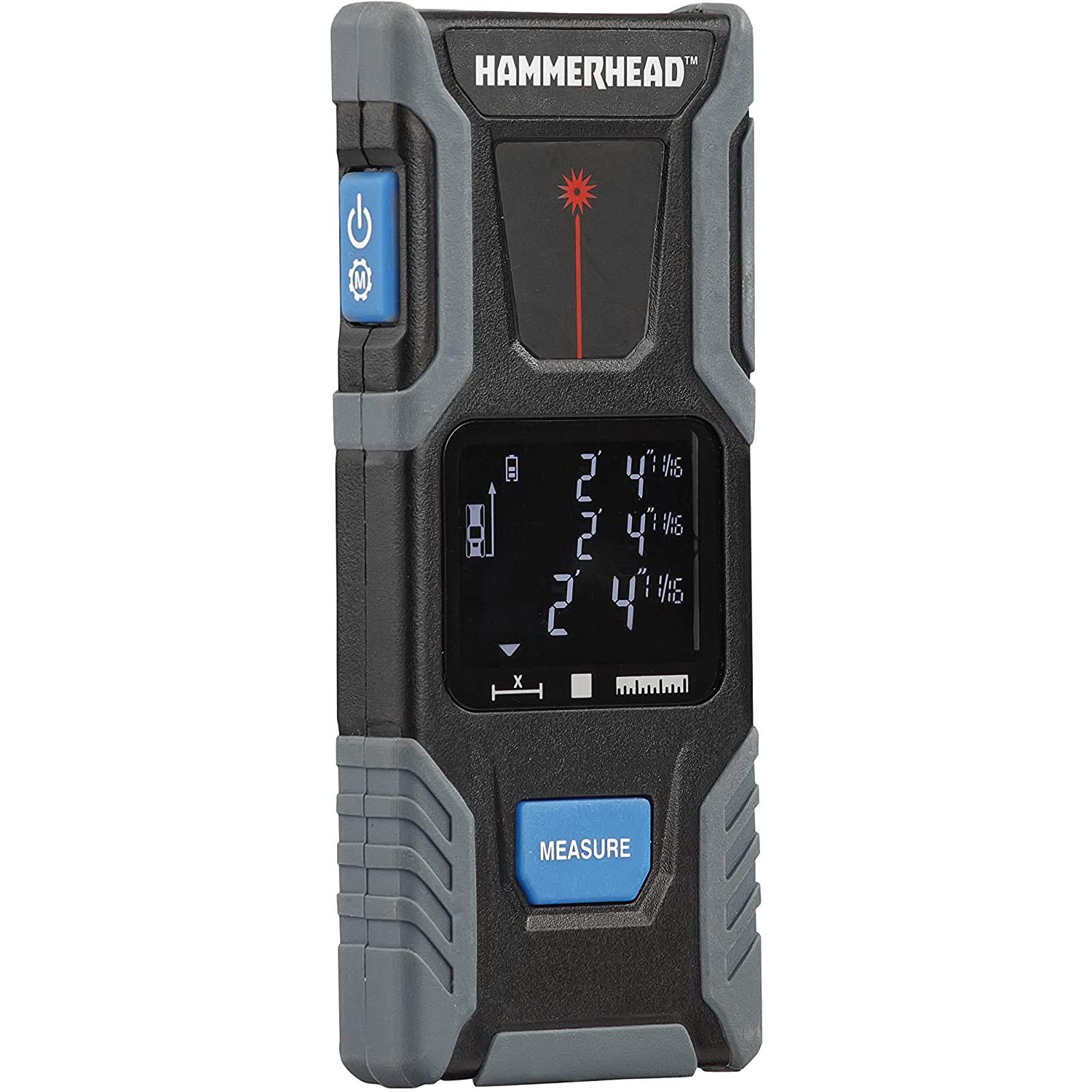 Hammerhead 100ft Laser Distance Measure with LCD Screen for $17.93