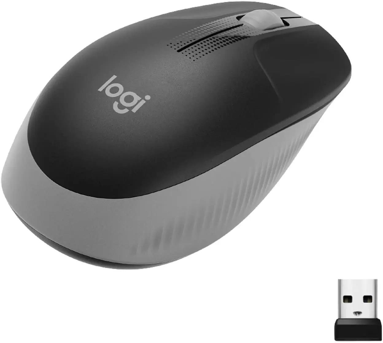 Logitech M190 Full Size Ambidextrous Curve Design Wireless Mouse for $9.99
