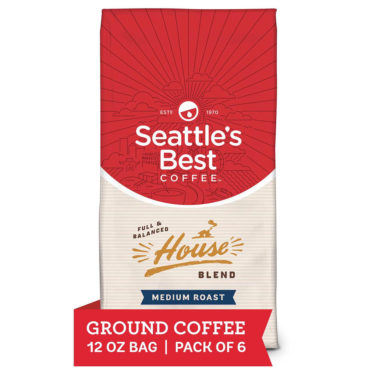 6 Seattle's Best Medium Roast Ground Coffee for $18.34 Shipped