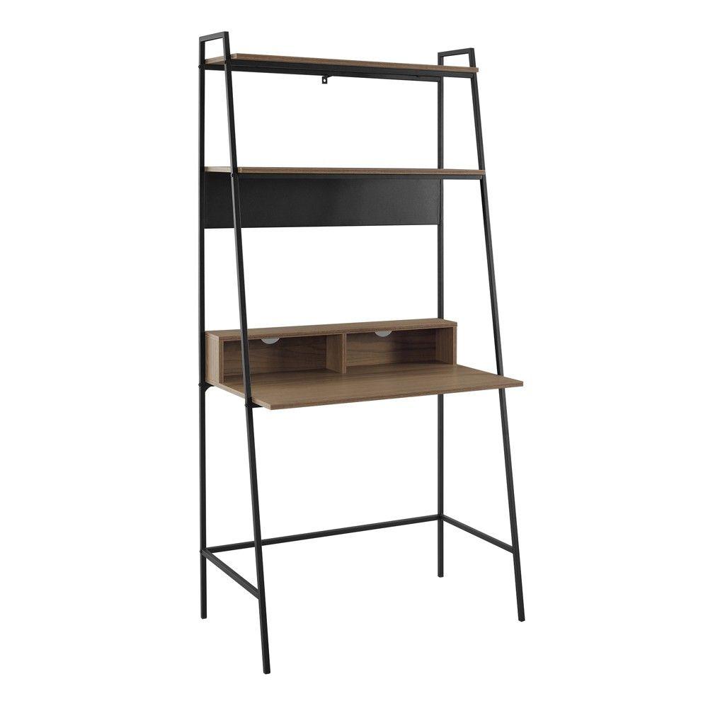 36in Writing Desk with Open Storage Bookshelf for $94.49 Shipped