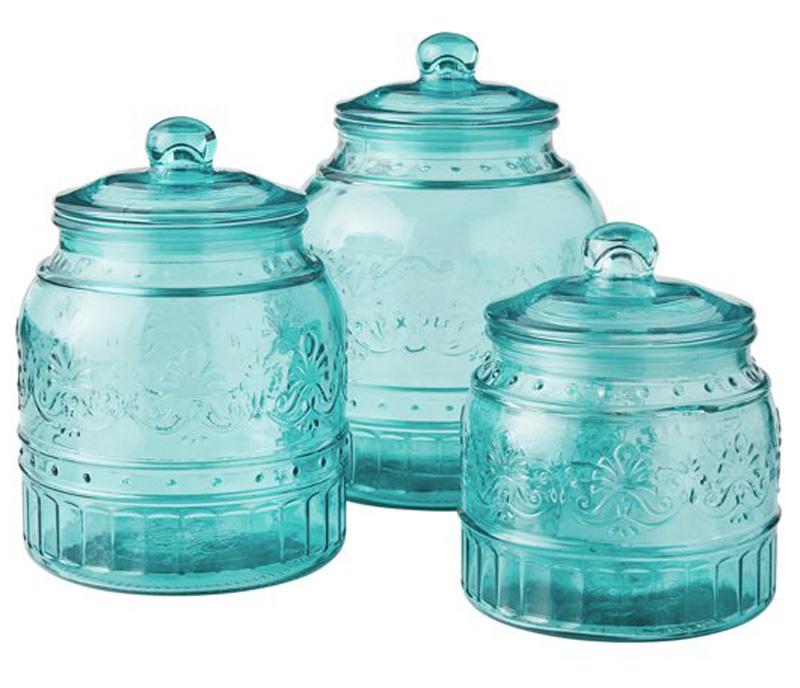 The Pioneer Woman Cassie 3-Piece Glass Canister Set for $9.98