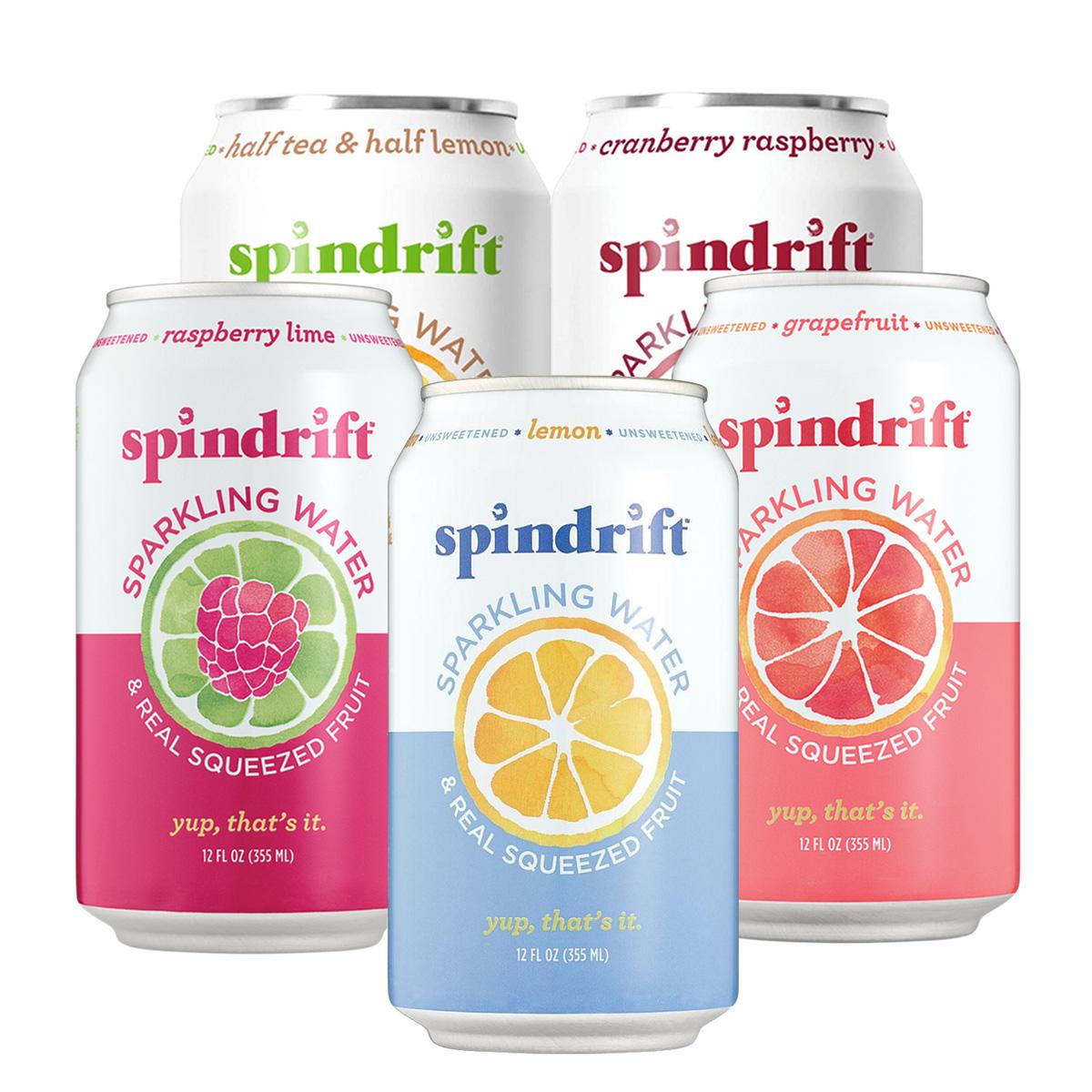 24 Spindrift Flavored Sparkling Water for $11.98