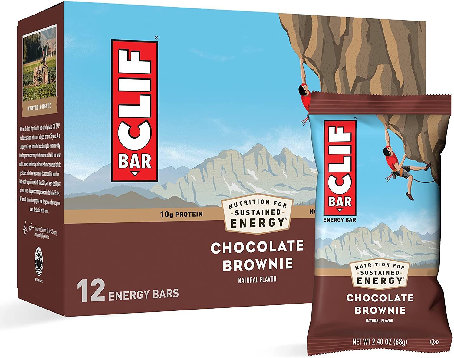 12 CLIF Bars Chocolate Brownie Energy Protein Bars for $9.03 Shipped