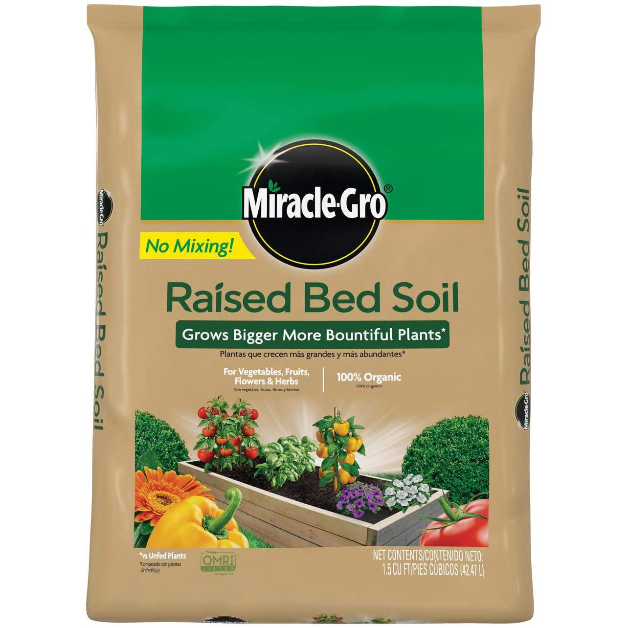 Miracle-Gro Raised Bed Soil for $7