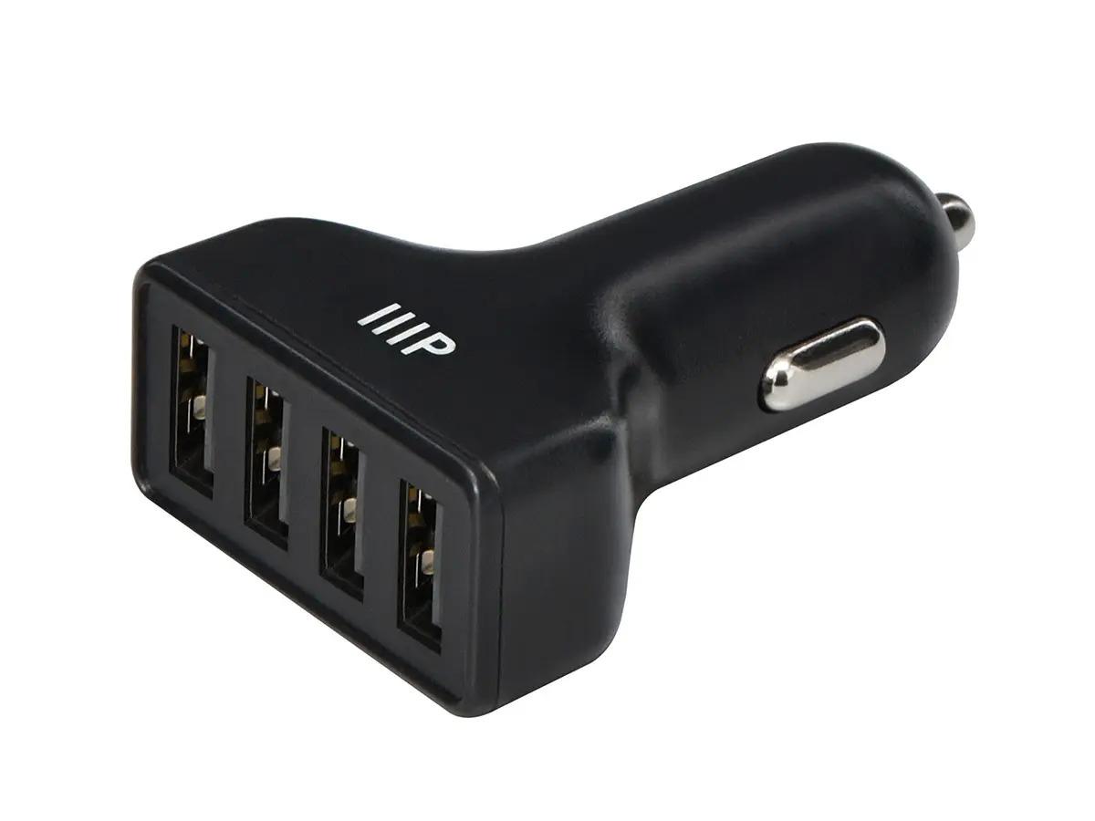 Monoprice 4-Port USB Car Charger for $5.98 Shipped
