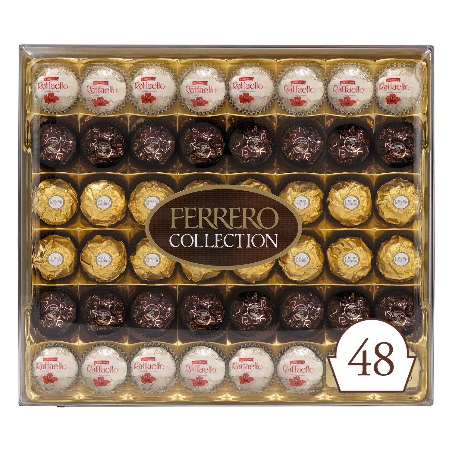 48 Ferrero Rocher Collection Fine Hazelnut Milk Chocolates Gift Box for $14.97
