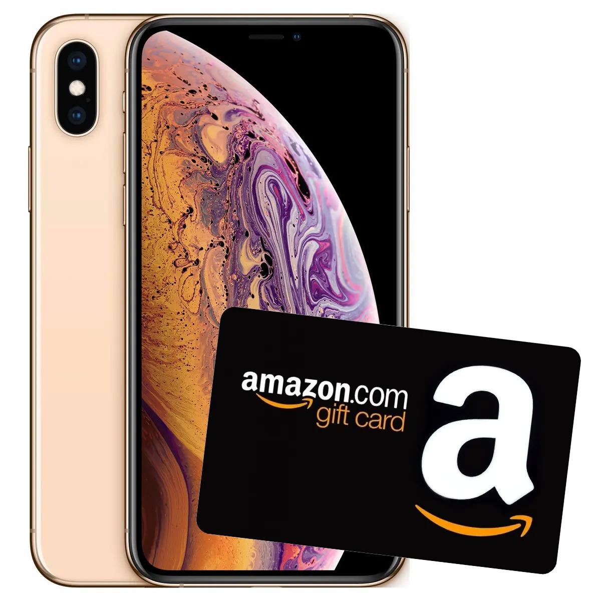 Apple iPhone XS 64GB Gold + 3 Months Service + $150 Amazon Gift Card for $354 Shipped