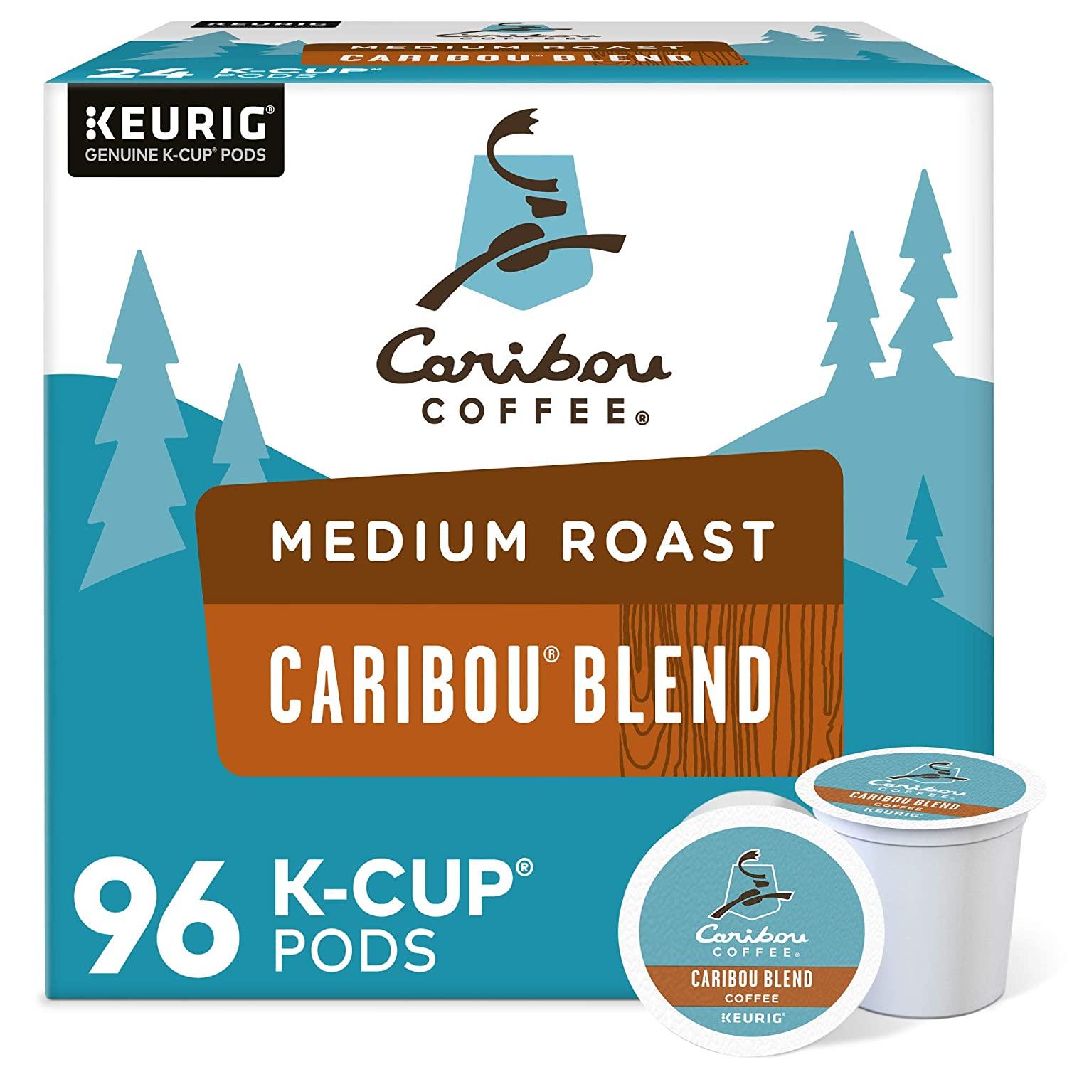 96 Caribou Coffee Blend Medium Roast Keurig K-Cups for $33.73 Shipped