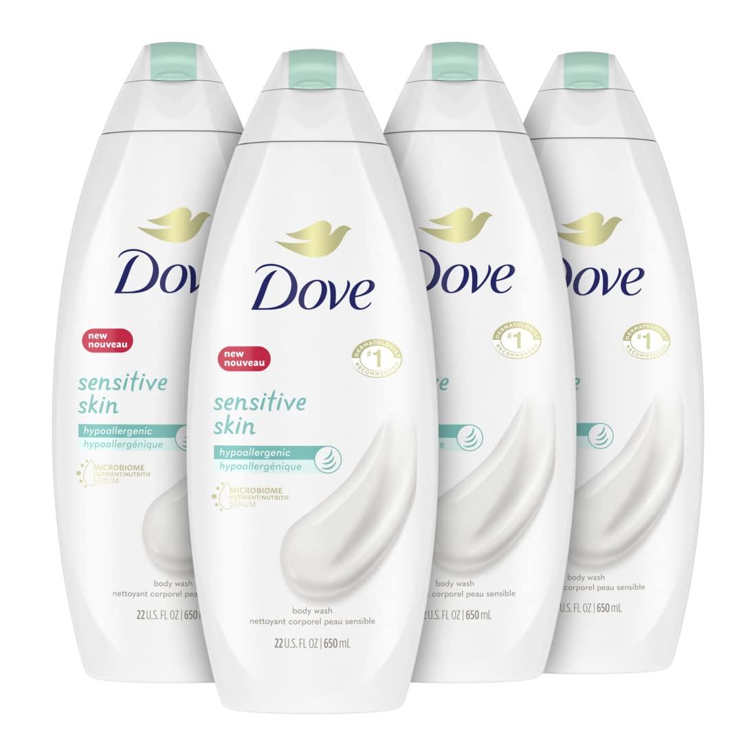 4 Dove Hypoallergenic Sensitive Skin Body Wash for $13.63 Shipped