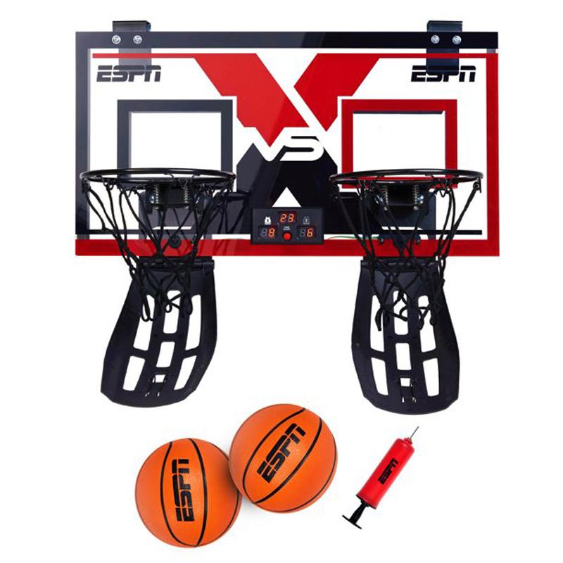 ESPN 2-Player 23in Foldable Bounce Back Door Basketball Game for $26.96