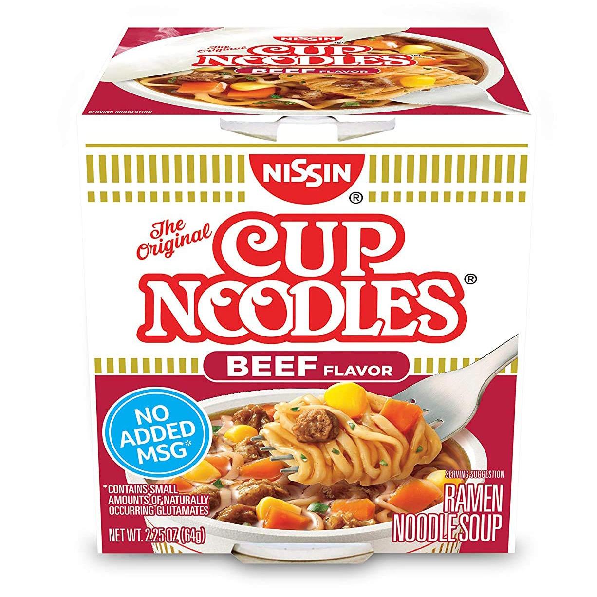 12 Nissin Cup Noodles Ramen Noodle Soup for $4.22 Shipped