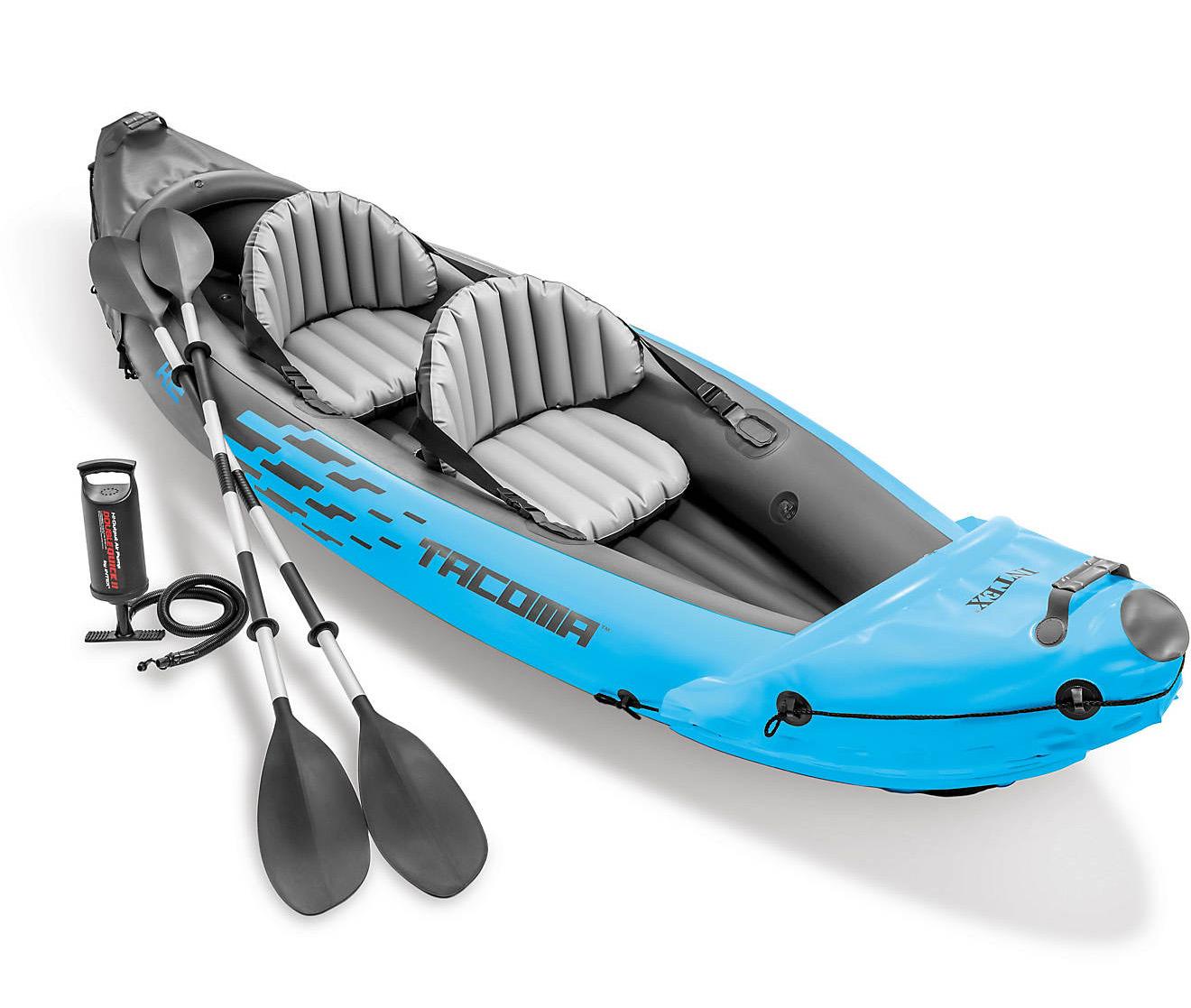 10ft Intex Tacoma K2 Inflatable Kayak with Oars for $99.99