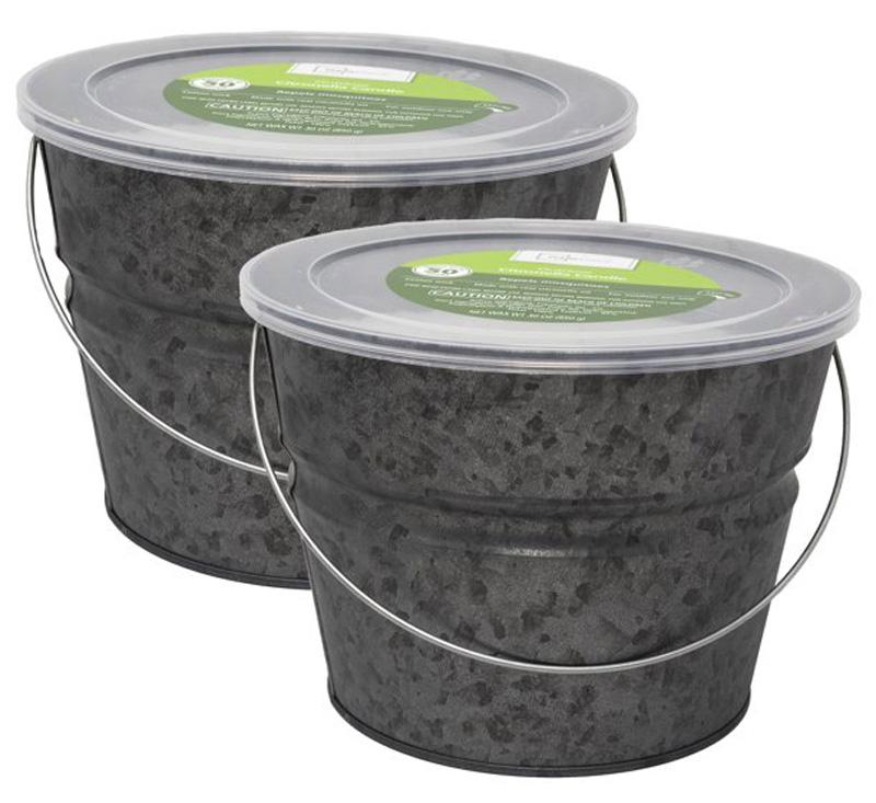 2 Mainstays Outside Citronella 3-Wick Candle for $5