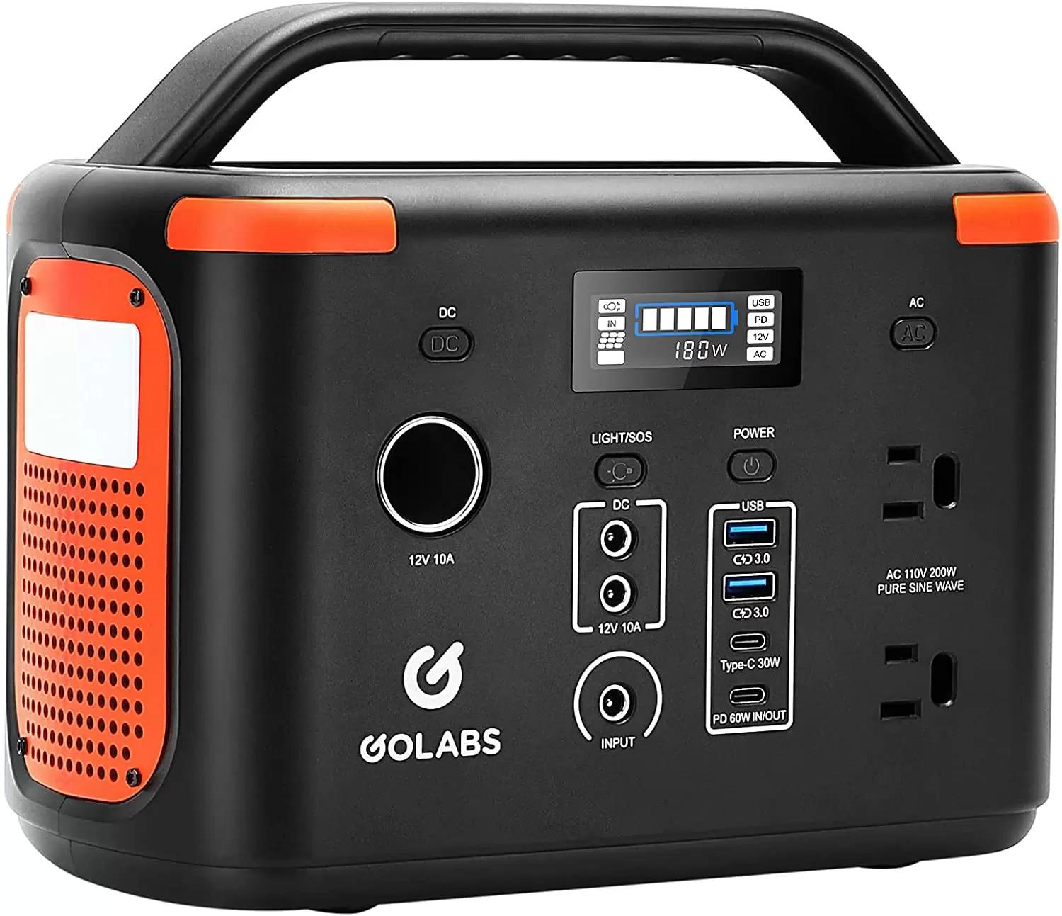 Golabs i200 256Wh LiFePO4 Portable Power Station for $104.99 Shipped