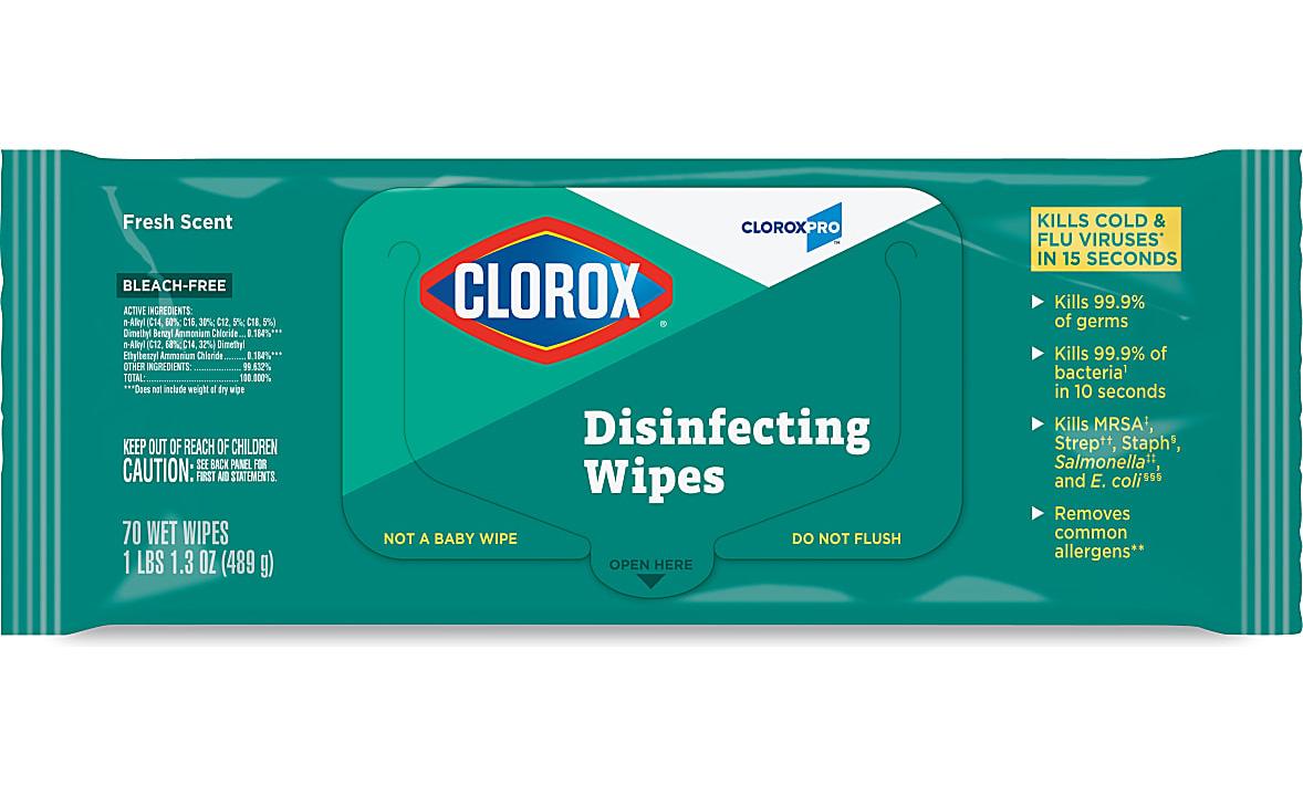 70 CloroxPro Disinfecting Wipes for $1.50